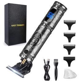 RESUXI Hair Clippers for Men Hair Trimmer for Barbers,Professional Cordless T Blade Trimmer, Beard Edger Liners,Barber Shavers,Ornate Knight Close-Cutting Hair Machine