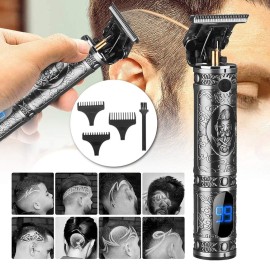 RESUXI Hair Clippers for Men Hair Trimmer for Barbers,Professional Cordless T Blade Trimmer, Beard Edger Liners,Barber Shavers,Ornate Knight Close-Cutting Hair Machine RESUXI Hair Clippers for Men Hair Trimmer for Barbers,Professional Cordless T Blade Trimmer, Beard Edger Liners,Barber Shavers,Ornate Knight Close-Cutting Hair Machine