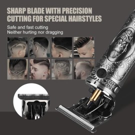 RESUXI Hair Clippers for Men Hair Trimmer for Barbers,Professional Cordless T Blade Trimmer, Beard Edger Liners,Barber Shavers,Ornate Knight Close-Cutting Hair Machine RESUXI Hair Clippers for Men Hair Trimmer for Barbers,Professional Cordless T Blade Trimmer, Beard Edger Liners,Barber Shavers,Ornate Knight Close-Cutting Hair Machine
