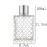 ccHuDE 100ml 3.4Oz Clear Glass Spray Bottles Empty Square Perfume Fine Mist Atomizer Refillable Essential Oil Container for Travel