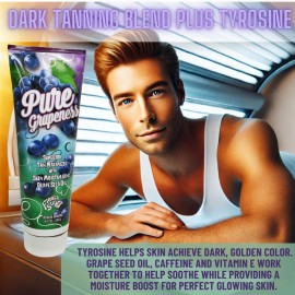 Fiesta Sun Pure Grapeness Tanning Bed Lotion Tan Maximizer with Tyrosine and DHA, 8 ounces Fiesta Sun Pure Grapeness Tanning Bed Lotion Tan Maximizer with Tyrosine and DHA, 8 ounces
