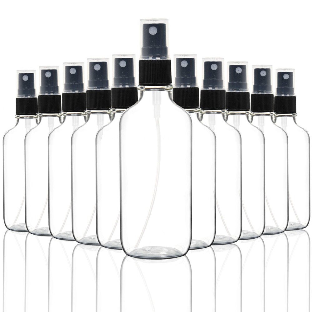 Youngever 10 Pack Empty Clear Glass Spray Bottles, 4 Ounce Refillable Container for Essential Oils, Cleaning Products, or Aromatherapy Youngever 10 Pack Empty Clear Glass Spray Bottles, 4 Ounce Refillable Container for Essential Oils, Cleaning Products, or Aromatherapy