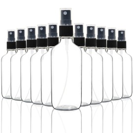 Youngever 10 Pack Empty Clear Glass Spray Bottles, 4 Ounce Refillable Container for Essential Oils, Cleaning Products, or Aromatherapy Youngever 10 Pack Empty Clear Glass Spray Bottles, 4 Ounce Refillable Container for Essential Oils, Cleaning Products, or Aromatherapy