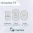 Yoofoss Waterproof Bassinet Mattress Pad Cover 2 Pack Fit for Hourglass/Oval Bassinet Mattress, Baby Bassinet Mattress Protector for Boys and Girls 32X16in White