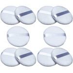 Powder Puffs - Extra Large Jumbo 4.5 - 100% Pure Cotton Soft Fluffy Washable Puff for Makeup Face Body Loose Powder Foundation (10-Pack, White 4.5)