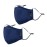 TPRC Standard 2 Piece Reusable Face Mask Set, Navy Blue