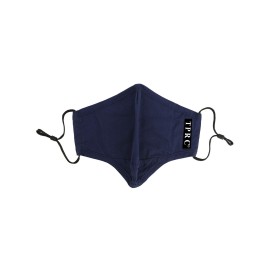 TPRC Standard 2 Piece Reusable Face Mask Set, Navy Blue