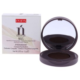 Pupa Milano Natural Side Eyeshadow 008 Chocolate Brown - Light, Satin, Easy-Blending Eyeshadow Powder to Make Eyes Pop - Neutral Shadow Color - Paraben, Silicone-Free Formula - 0.07 oz
