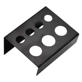 2Pcs Professional Tattoo Ink Cup Holder Stand 7 Holes Tattoo Pigment Cup Caps Holder Container Stand Tattoo Accessories for Color Mixing Tattoo Ink Mixing Holder Pigment Bracket,Black