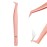 Pretty memory Volume Lash Tweezers,Stainless Steel Eyelash Extension Tweezers, Professional Precision Mega Curved Angled Tweezer, Rose Gold