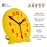 WISE HEDGEHOG Kids Telling Time Practice Learning Clock, 4 Inch Size Teaching Handheld Analog Clock, Geared Movement Makes Fingers Move Like Real Clocks, for School Classrooms and Homeschool Supplies
