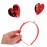 Uonlytech Love Heart Shaped Sequin Headband Valentine Day Hair Hair Clasp Hair Band Accessories Women
