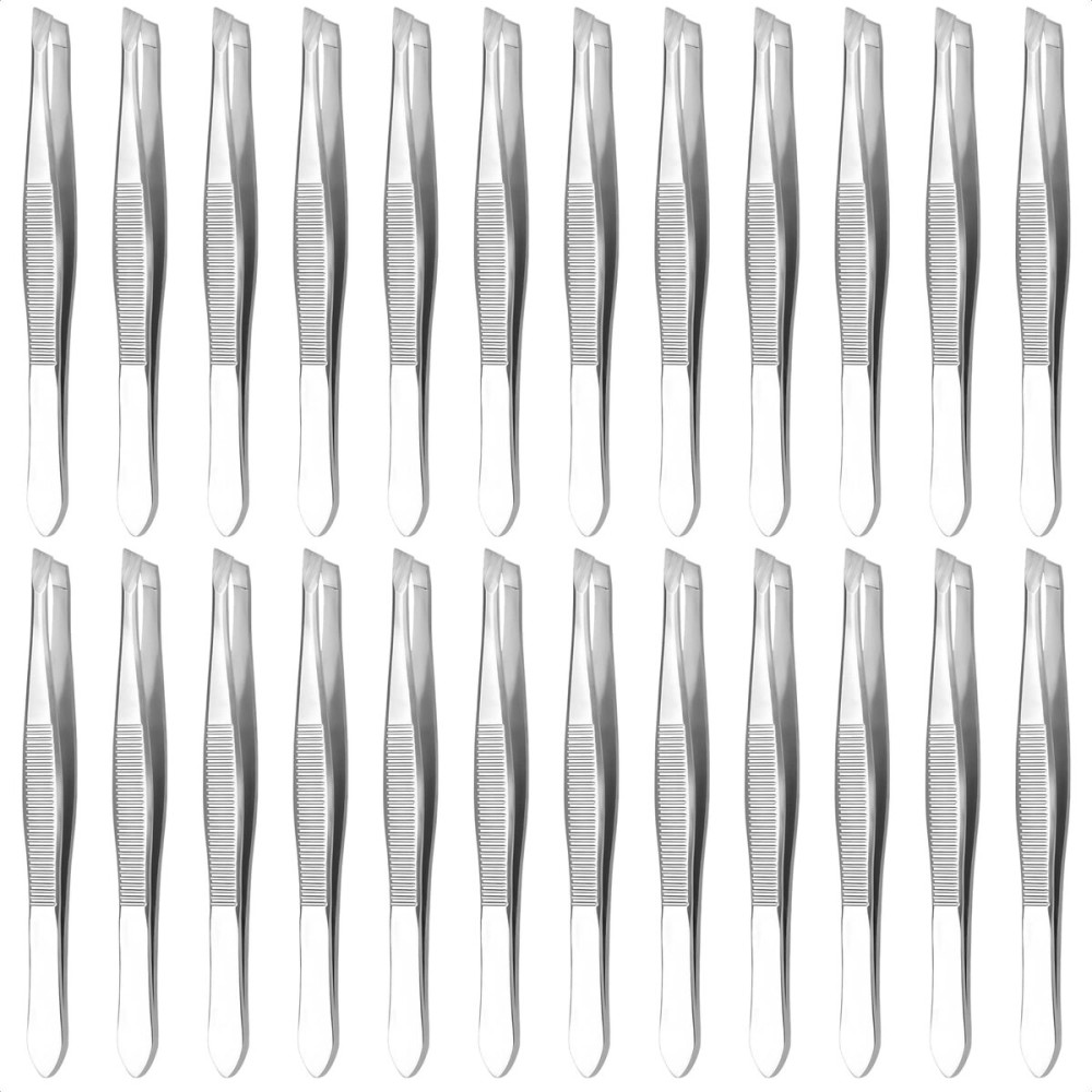 Eyebrow Tweezers for Women Facial Hair - 24 Pcs Stainless Steel 3.5 Mini Tweezers Bulk Pack with Heart Clamps, Effortless Eyebrow Plucking - Compact Size, Designed for Home & Professional Use Eyebrow Tweezers for Women Facial Hair - 24 Pcs Stainless Steel 3.5 Mini Tweezers Bulk Pack with Heart Clamps, Effortless Eyebrow Plucking - Compact Size, Designed for Home & Professional Use