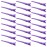 24 Packs Duck Bill Clips, Bantoye 3.35 Inches Rustproof Metal Alligator Curl Clips with Holes for Hair Styling, Hair Coloring, Purple