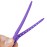 24 Packs Duck Bill Clips, Bantoye 3.35 Inches Rustproof Metal Alligator Curl Clips with Holes for Hair Styling, Hair Coloring, Purple