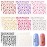 PAGOW 16 Sheets Heart Nail Stickers, 8 Colors Glitter Love Nail Decals Design, Self-Adhesive Nail Art Supplies for Valentine\'s Day, Manicure, Phone Cases, Card Making, DIY Decoration