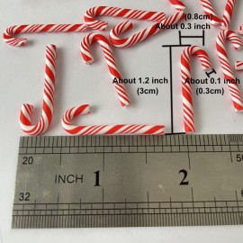 100pcs/Pack 3D Red White Candy Canes Slices Supplies Polymer Soft Clay DIY Decoration for Nail Art Slime Kit DIY Cake Dessert Simulation Food RT12-RW 100pcs/Pack 3D Red White Candy Canes Slices Supplies Polymer Soft Clay DIY Decoration for Nail Art Slime Kit DIY Cake Dessert Simulation Food RT12-RW