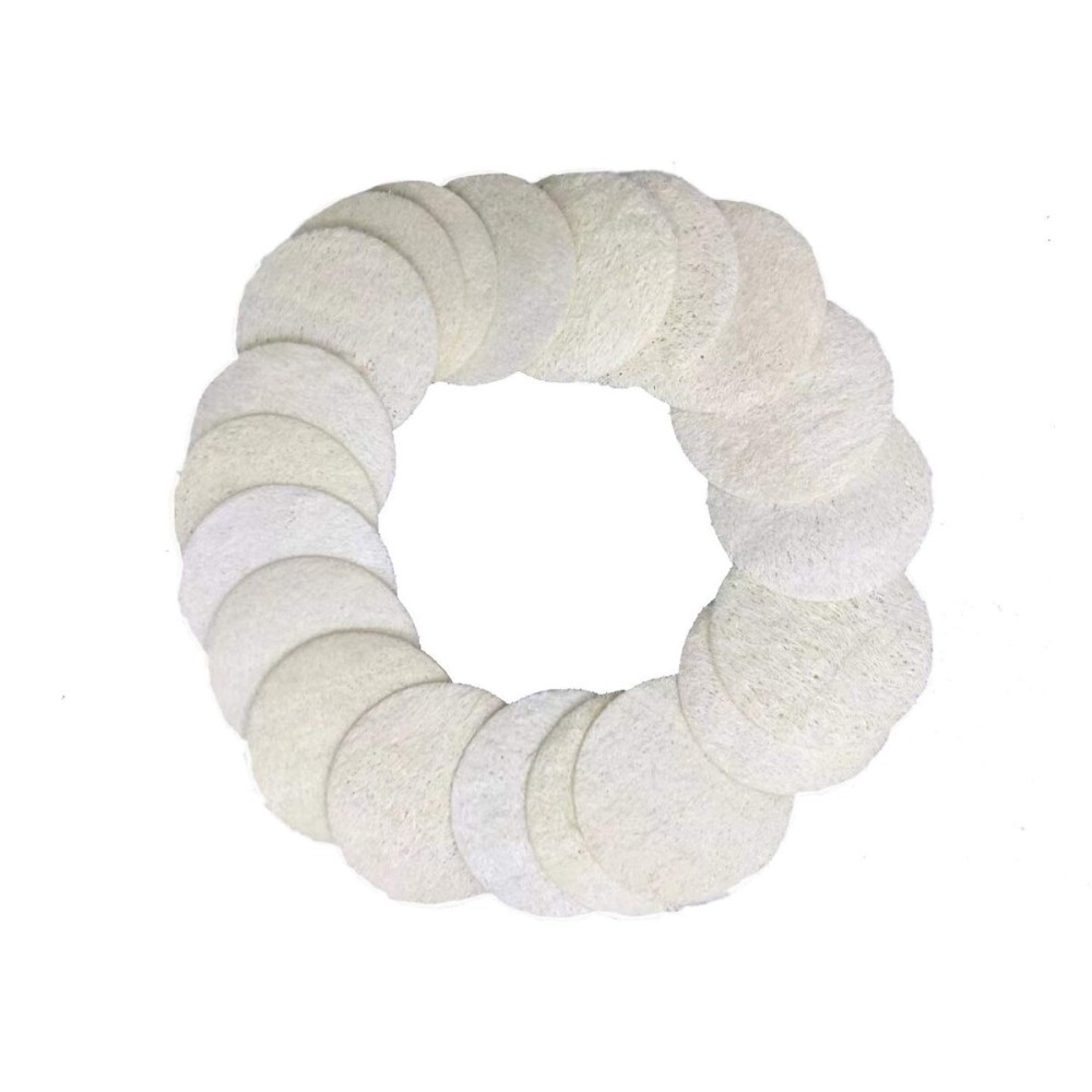 Facial loofah pad, Natural loofah mask, Facial exfoliating Sponge, 20 Pieces per Pack