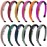 Duufin 12 Pieces Teeth Comb Headband Non-slip Hair Headbands Colorful Teeth Headbands for Girls and Women, 12 Colors