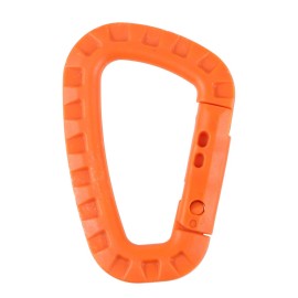 IEBUOBO Tactical Carabiner Keychain 12 Pack - Heavy-Duty Polymer D-Ring Clips, Lightweight MOLLE Backpack Hook, Quick-Lock Gear Clip for Outdoor Camping, Hiking, Survival (Not for Climbing)