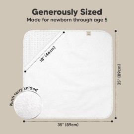 KeaBabies Hooded Baby Towel for Newborn - Viscose Derived from Bamboo Large Baby Bath Towels with Hood for Boys, Girls, Toddler, Extra Absorbent & Soft Newborn Bath Essentials (KeaStory)