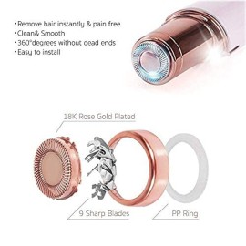 Facial Hair Remover Replacement Heads for Women, Painless Eyebrow Hair Remover Trimmer Blades, Perfect Touch and Smooth Finishing, with Cleaning Brush, As Seen ON TV Facial Hair Remover Replacement Heads for Women, Painless Eyebrow Hair Remover Trimmer Blades, Perfect Touch and Smooth Finishing, with Cleaning Brush, As Seen ON TV