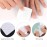 400 PCS Lash Extension Glue Wipes EBANKU Lint Free Glue Cleaning Cotton Pads for Eyelash Extensions Non Woven Nail Polish Remover Wipe Supplies - White
