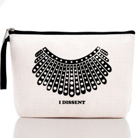 Hanamiya Na Feminist Gifts Women RBG Dissent Makeup Bag -Ruth Bader Ginsburg, Toiletry Bag Gift Ideas for Her Girls Women Daughter Aunt Friends
