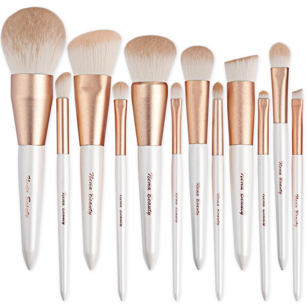 Makeup Brushes Set, EVRCHGIEA 12pcs Premium Eye Shadow, Eyebrows, Eyeliner, Concealer, Lip LinerFoundation Makeup Brush White Travel Makeup Set,Cruelty-Free Synthetic Fiber Bristles Makeup Brushes Set, EVRCHGIEA 12pcs Premium Eye Shadow, Eyebrows, Eyeliner, Concealer, Lip LinerFoundation Makeup Brush White Travel Makeup Set,Cruelty-Free Synthetic Fiber Bristles