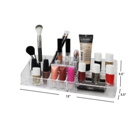 Home Basics Cosmetic Organizer (15 Compartments)