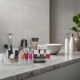 Home Basics Cosmetic Organizer (15 Compartments)