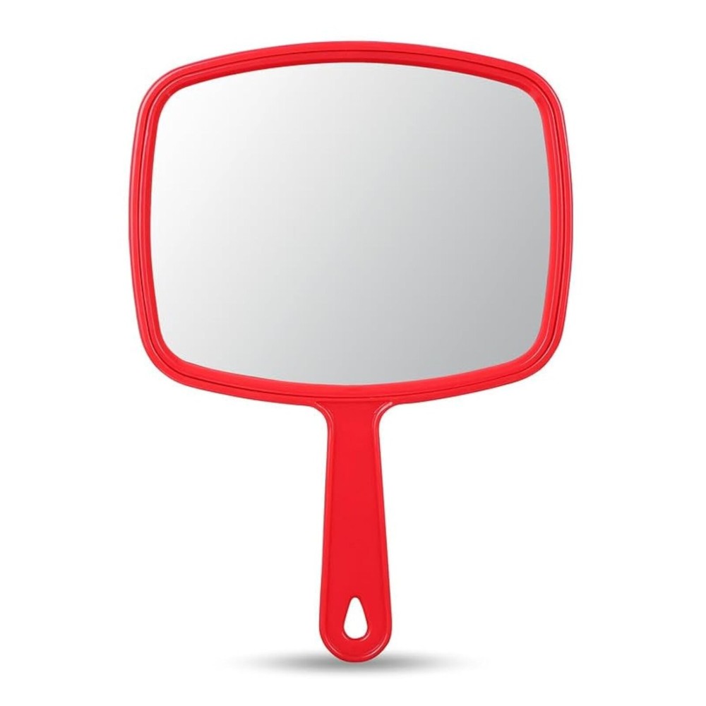 OMIRO Hand Mirror, Handheld Mirror with Handle, American Old Glory Red