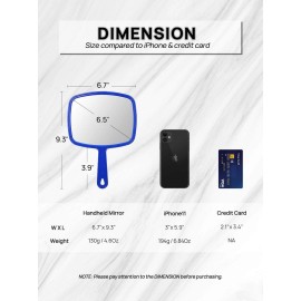 OMIRO Hand Mirror, Handheld Mirror with Handle, Pack of 3