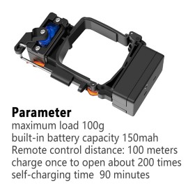 Hanatora Payload Air Drop Release Dropper Device for DJI Mini 4K/2,Mini SE/2 SE,Mavic Mini Drone,Clip Delivery Transport Thrower Dropping System,Fishing Bait Hook Search Kit