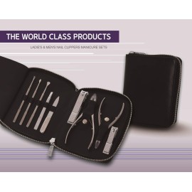 Korean Nail Clipper! World No. 1 Three Seven (777) Luxury Grooming Set Stainless Steel Nippers Tools Carbon Steel Nail Clippers Care Kit Leather Case Heavy Duty MADE IN KOREA, SINCE 1975