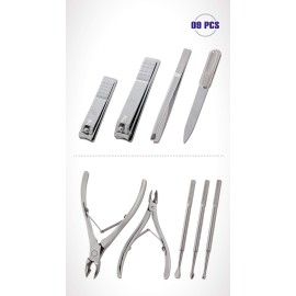 Korean Nail Clipper! World No. 1 Three Seven (777) Luxury Grooming Set Stainless Steel Nippers Tools Carbon Steel Nail Clippers Care Kit Leather Case Heavy Duty MADE IN KOREA, SINCE 1975