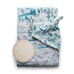 Miaoberry Mountain Baby Organic Muslin Swaddle Blankets for Baby Boy with Hat and Wooden Hello World Newborn Sign, Adventure Forest Theme, Newborn Photography Outfits Boy, Birth Announcement Sign