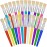 YGAOHF 24 Pcs Paint Brushes for Kids Bulk - Colorful Round and Flat Kids Paint Brushes, Easy Clean and Hold Toddler Paint Brushes for Acrylic Oil Watercolor Washable Paint