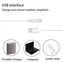 Shaver for Women USB Charging Cable for Finishing Touch Flawless Body Rechargeable Ladies Shaver and Trimmer Replacement Charger Shaver for Women USB Charging Cable for Finishing Touch Flawless Body Rechargeable Ladies Shaver and Trimmer Replacement Charger