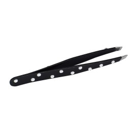 Stainless Steel Slant Tip Tweezer - The Best Professional Precision Eyebrow Tweezers,Surgical Grade Stainless Steel for Black diamond design Professional Eyebrow Shaping and Facial Hair Removal Stainless Steel Slant Tip Tweezer - The Best Professional Precision Eyebrow Tweezers,Surgical Grade Stainless Steel for Black diamond design Professional Eyebrow Shaping and Facial Hair Removal