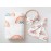 Miaoberry Organic Muslin Baby Swaddle Blanket and Hat Set Newborn Unisex Neutral Boy Girl| Boho Rainbow |Photo Props Birth Announcement Card