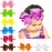 ZOONAI 2Pcs Baby Girl Infant Large Hair Bow Headband Toddler Hair Band Accessories