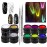 10 Colors Luminous Spider Gel, UV Gel Nail Polish with 2 Nail Art Line Pen Tools DIY Glow in The Dark Nail Art Drawing Gel for Line Neon Fluorescent Effect Manicure Decorations for Party Dance