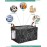 FANKANG Storage Basket,Nursery Hamper Canvas Laundry Basket Foldable with Waterproof PE Coating Storage, Office, Bedroom, Clothes,Toys (Rec-Black Cube)