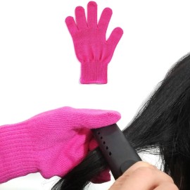 Lessmon 2 Professional Heat Resistant Gloves for Hair Styling Heat Blocking for Curling, Flat Iron and Curling Wand Suitable for Left and Right Hands, Pink Lessmon 2 Professional Heat Resistant Gloves for Hair Styling Heat Blocking for Curling, Flat Iron and Curling Wand Suitable for Left and Right Hands, Pink