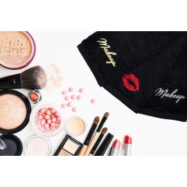 DAN RIVER Makeup Towel 100% Spun Cotton - (Pack of 6) Luxuriously Soft Reusable Makeup Remover Cloth, Facial Cleansing Cloth, of 6 13x13 Inch, Black DAN RIVER Makeup Towel 100% Spun Cotton - (Pack of 6) Luxuriously Soft Reusable Makeup Remover Cloth, Facial Cleansing Cloth, of 6 13x13 Inch, Black