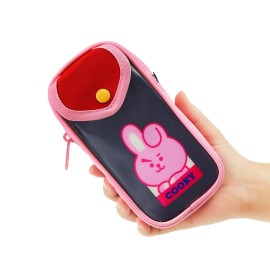 BT21 Cooky Character Retro Pencil Case Makeup Pouch Toiletry Bag with Zipper