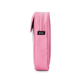 BT21 Cooky Character Retro Pencil Case Makeup Pouch Toiletry Bag with Zipper