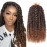 Leeven Short Passion Twist With Bohemian Hair 12 Inch 7 Packs Ombre Brown Pre-twisted Crochet Passion Twists Synthetic Braiding Hair Curly Ends Braids Twist Hair for Women 12 Roots/Pack T30
