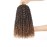 Leeven Short Passion Twist With Bohemian Hair 12 Inch 7 Packs Ombre Brown Pre-twisted Crochet Passion Twists Synthetic Braiding Hair Curly Ends Braids Twist Hair for Women 12 Roots/Pack T30